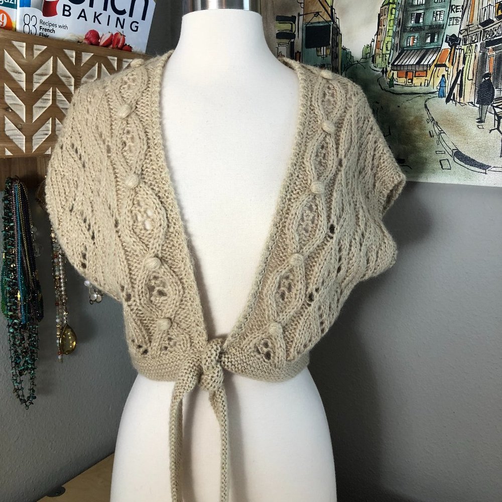 LOFT Tan Knit Cardigan Brown Bolero Women’s Small